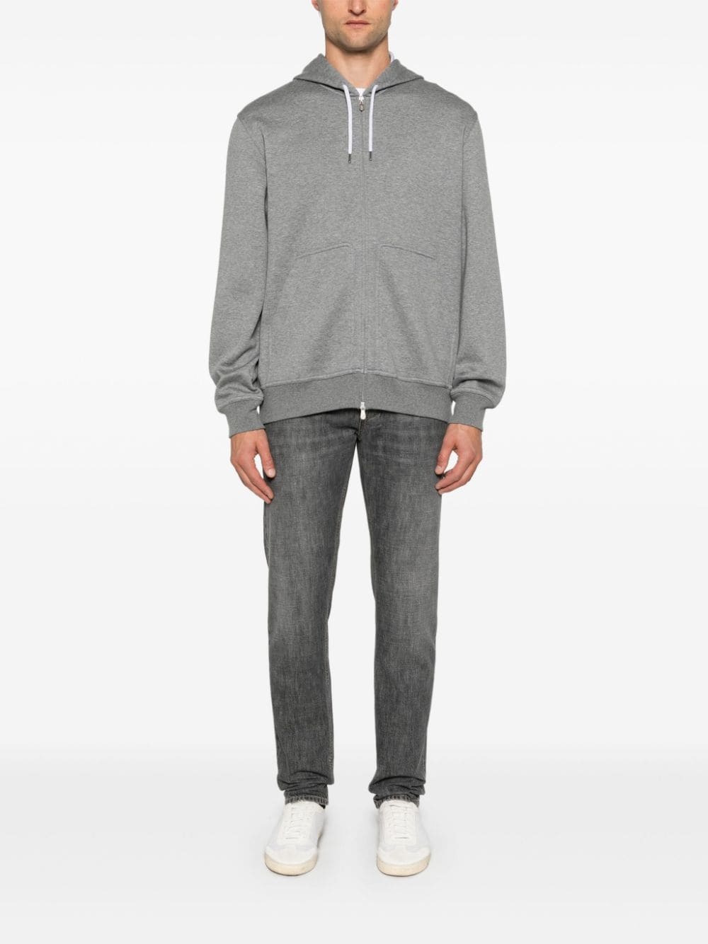 Brunello Cucinelli Gray Cotton Sweatshirt main image 1