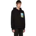 AMI Alexandre Mattiussi Black Postcard Print Hoodie