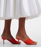 Jacquemus Cubisto woven raffia-effect mules