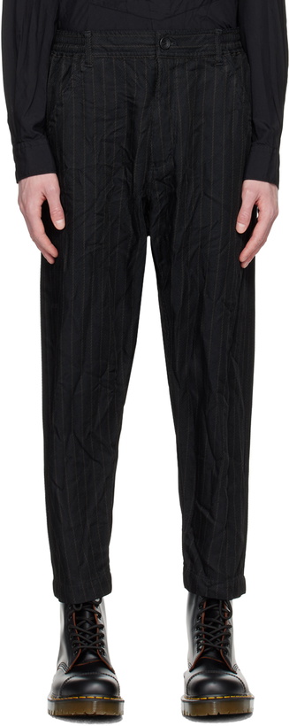 Photo: Comme des Garçons Homme Deux Black Striped Trousers