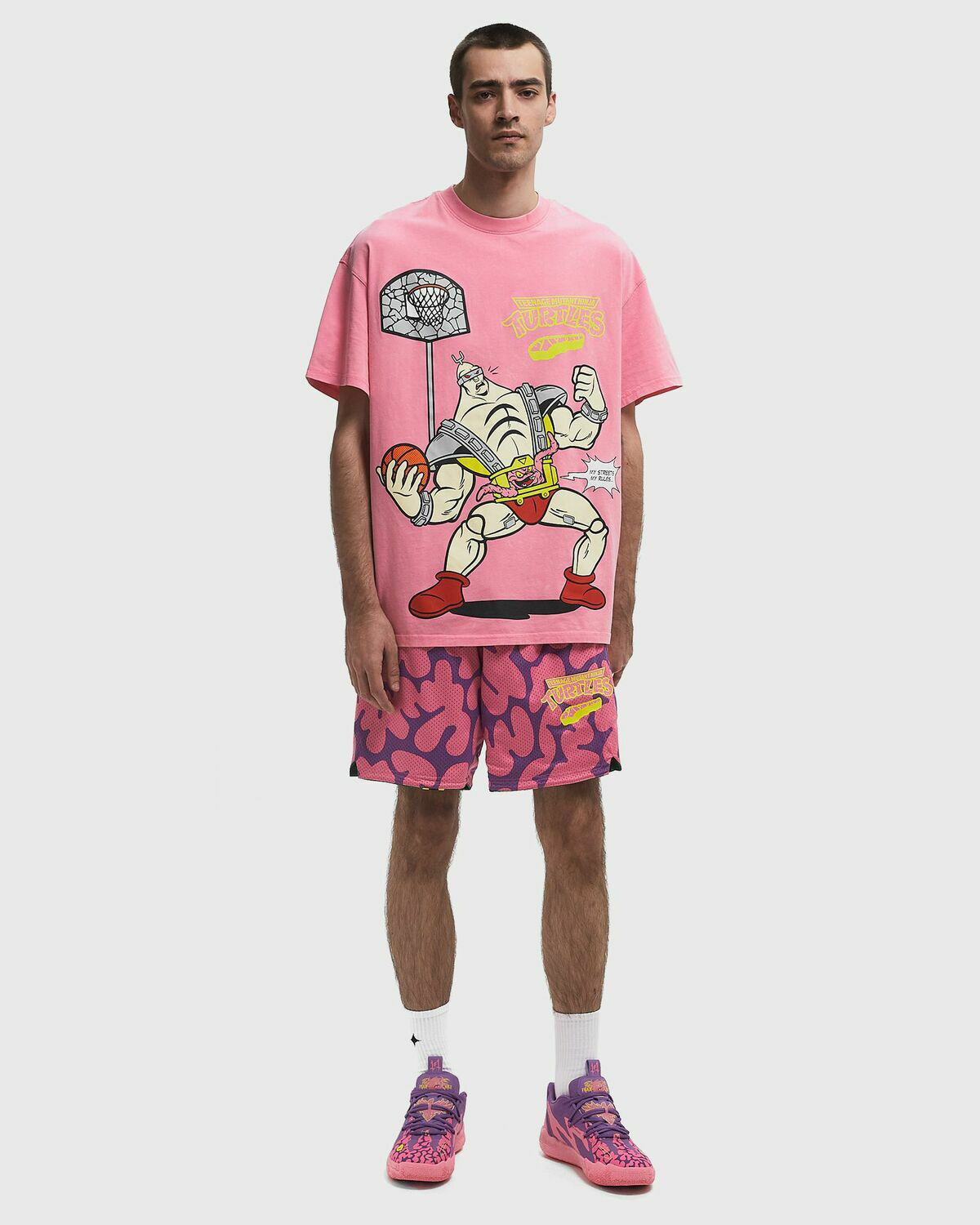 HOOPS x TMNT 半袖 Tシャツ PUMA HOOPS x TMNT Big Kids' Relaxed Graphic Tee | PUMA