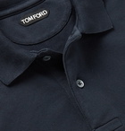 TOM FORD - Slim-Fit Cotton-Piqué Polo Shirt - Blue