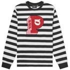 By Parra Block P Striped Long Sleeve Tee