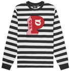 By Parra Block P Striped Long Sleeve Tee