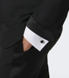 Dunhill Sterling silver cufflinks with onyx
