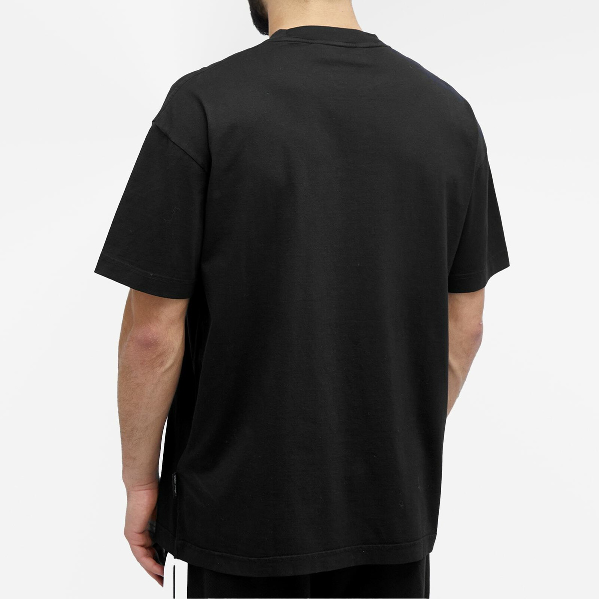 Palm Angels Men's Neck Logo T-Shirt in Black Palm Angels