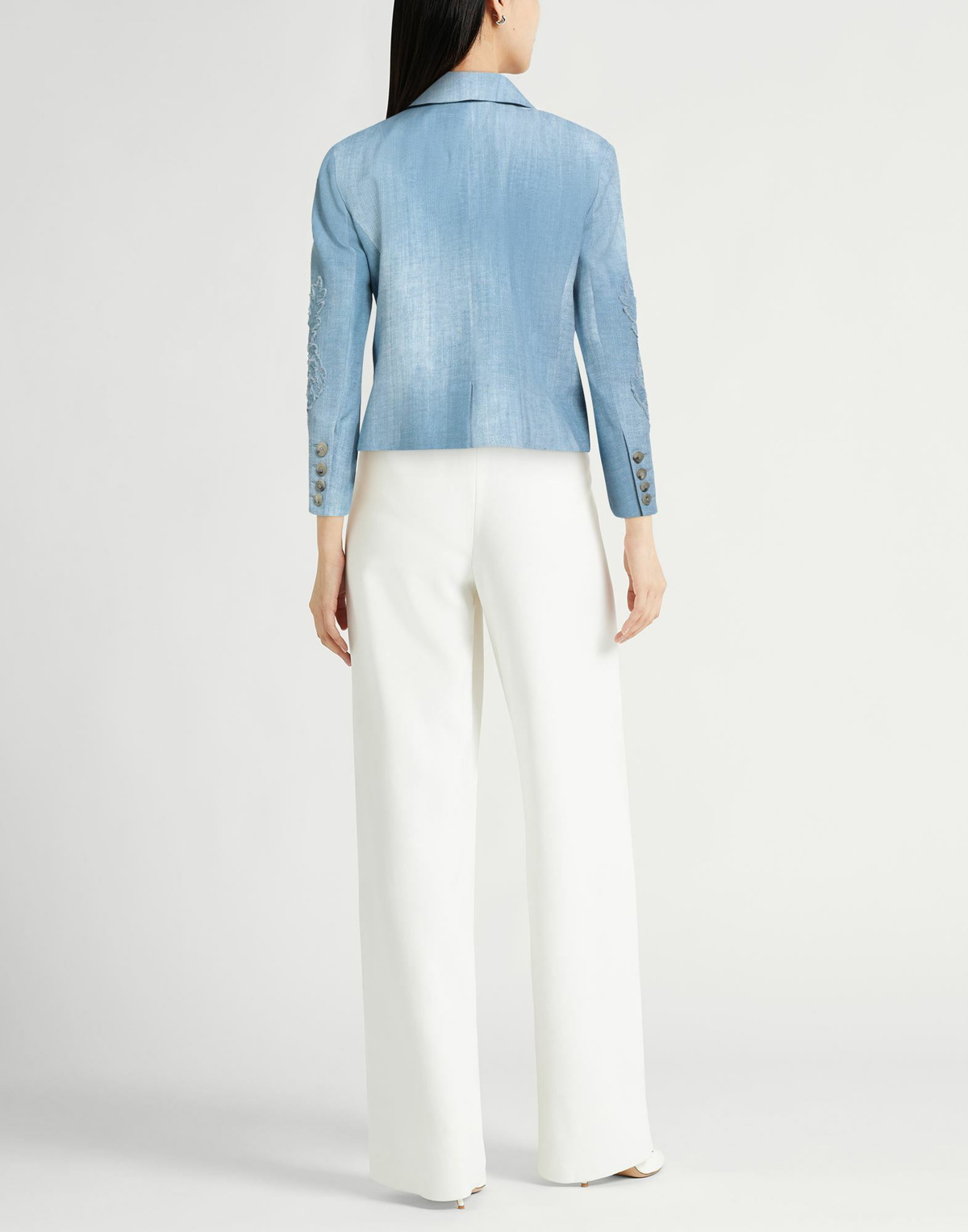 Ermanno Scervino Womens Blazer Slate in Blue