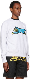 ICECREAM Gray Running Dog Sweatshirt