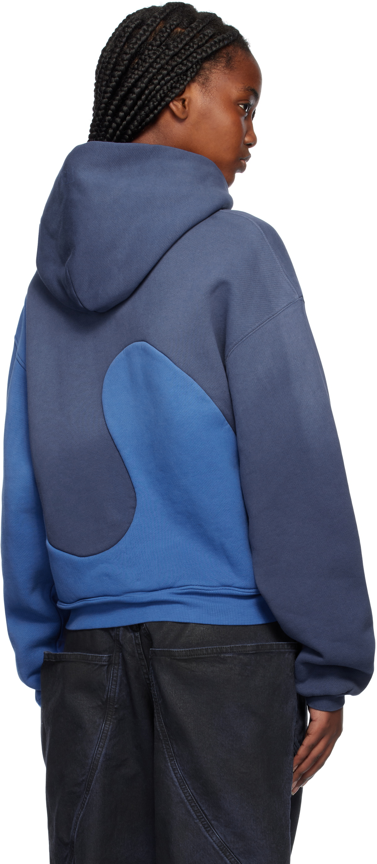 ERL Blue Classic Swirl Hoodie
