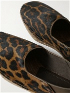 TOM FORD - Barnes Collapsible-Heel Leopard-Print Calf Hair and Leather Espadrilles - Animal print