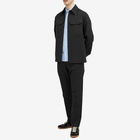 Jil Sander Men's Wool Pocket Overshirt in Black