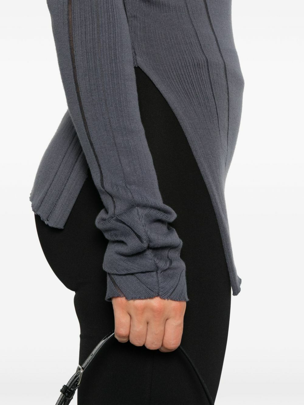 Jade Cropper Slit Top