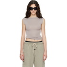 Fear of God ESSENTIALS Taupe Soft Rib Fitted Tank Top