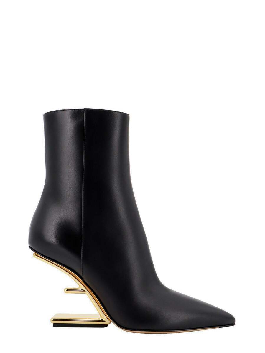【FENDI】 layered boots with heel FENDI layered boots with heel Black Fendi