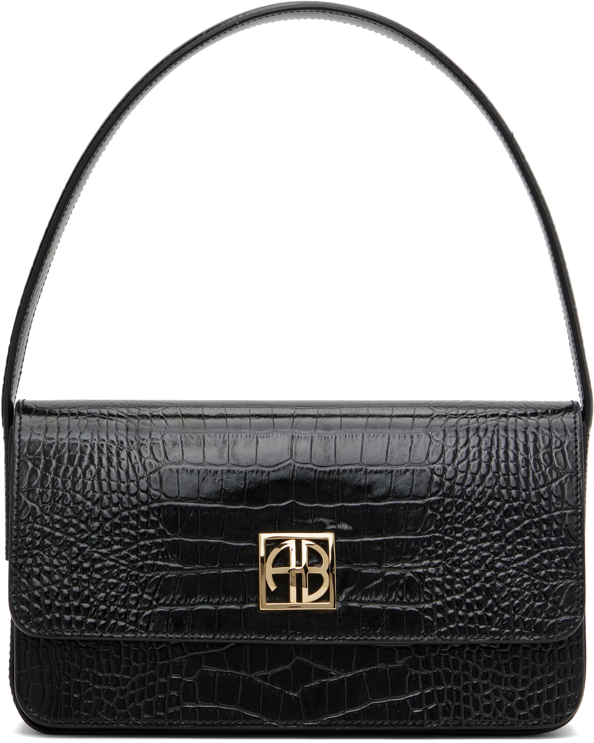 ANINE BING Black Elly Shoulder Bag