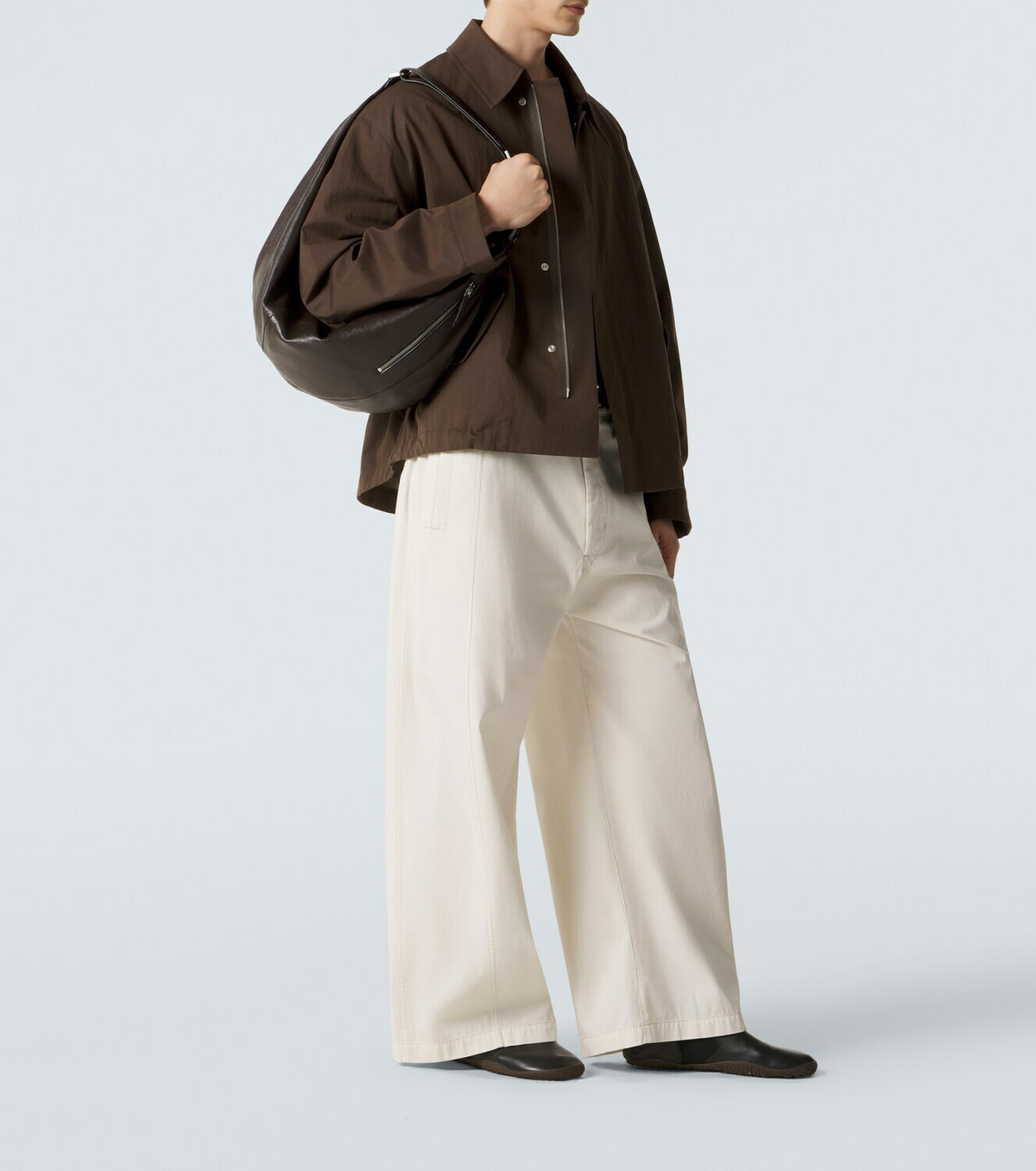 Lemaire Quiver Clip leather shoulder bag