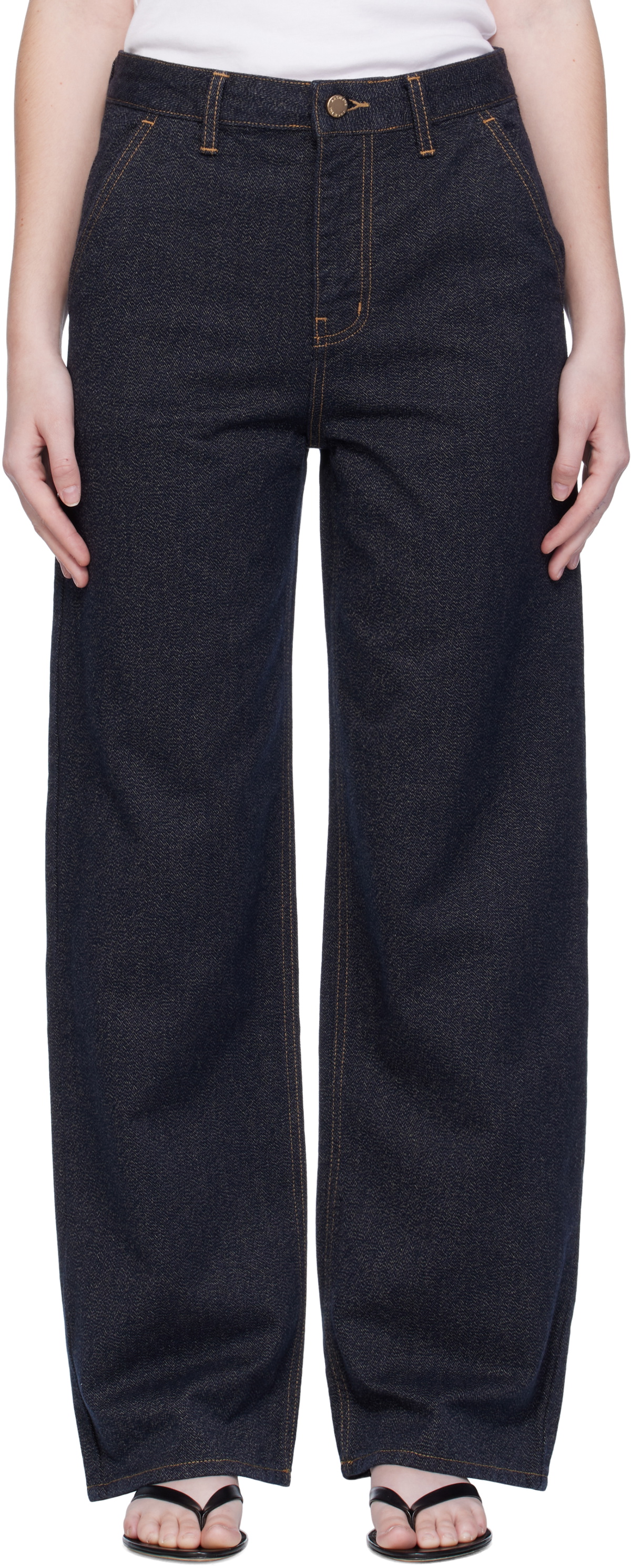 Arch The Navy Point Button Jeans