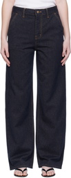 Arch The Navy Point Button Jeans