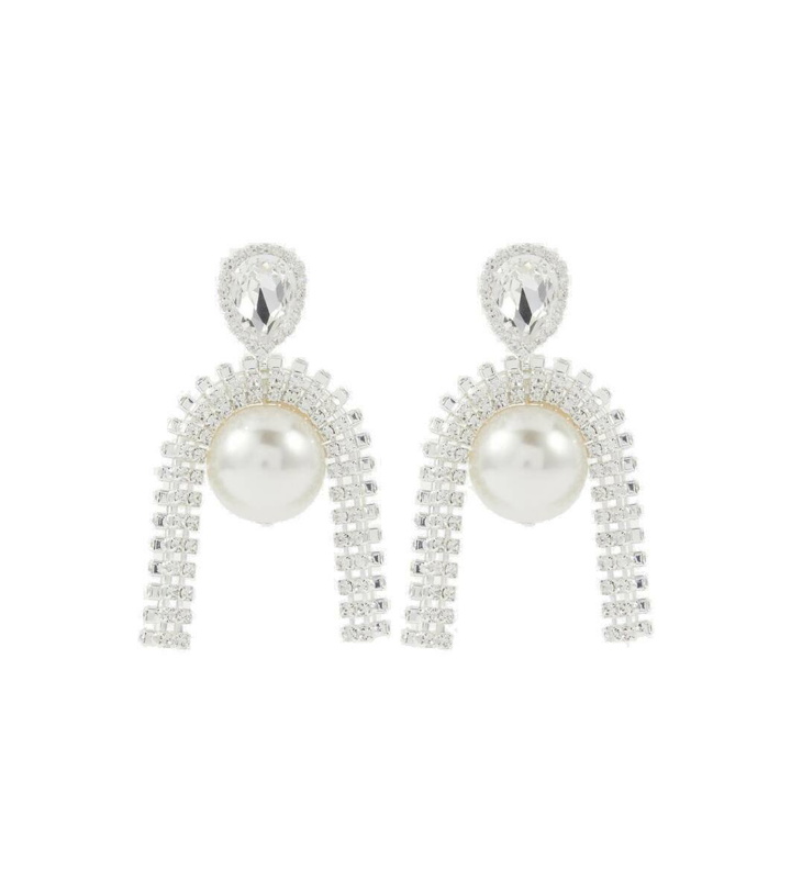 Photo: Magda Butrym Pearl and crystal-embellished earrings