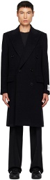 Dolce & Gabbana Black Double-Breasted Coat