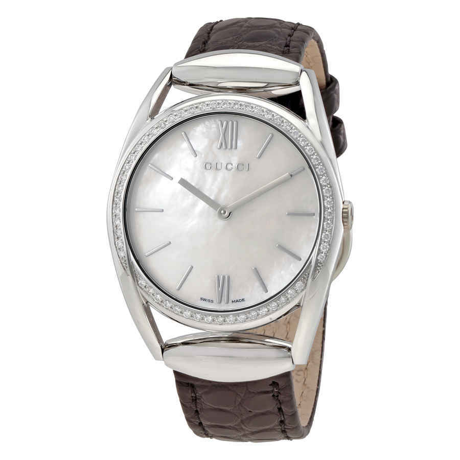 ★大人気★GUCCI Diamantissima Mother of Pearl Dial YA141404 Gucci Diamantissima Mother of Pearl Dial Ladies Watch