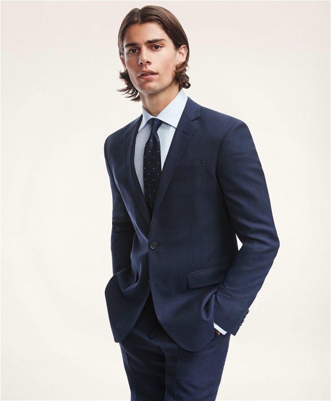 Photo: Brooks Brothers Men's Milano Fit Check 1818 Suit | Navy/Blue