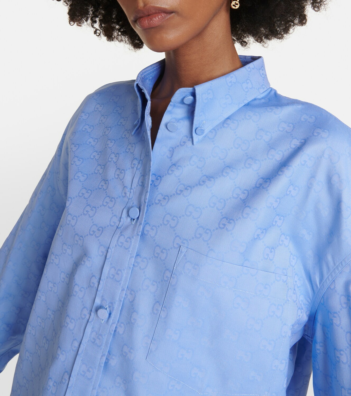 Gucci GG oversized cotton shirt