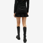 JW Anderson Women's Ruffled Hem Mini Skirt in Black
