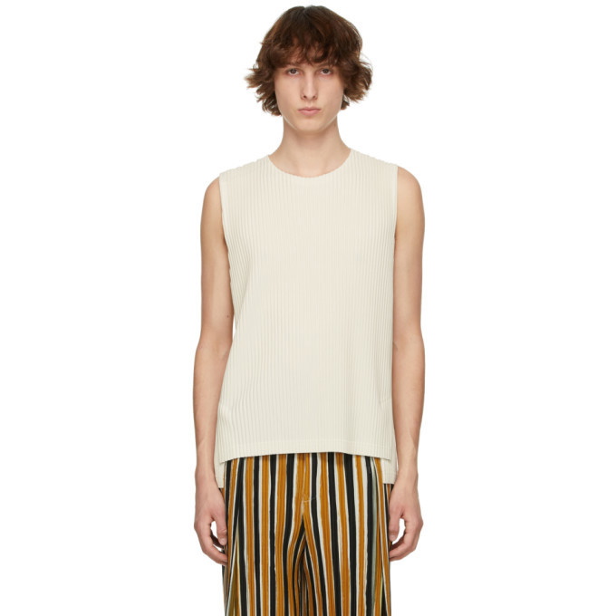 Photo: Homme Plisse Issey Miyake Off-White Monthly Color March Vest