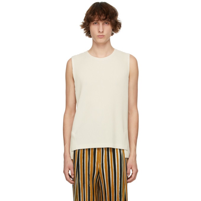 Photo: Homme Plisse Issey Miyake Off-White Monthly Color March Vest