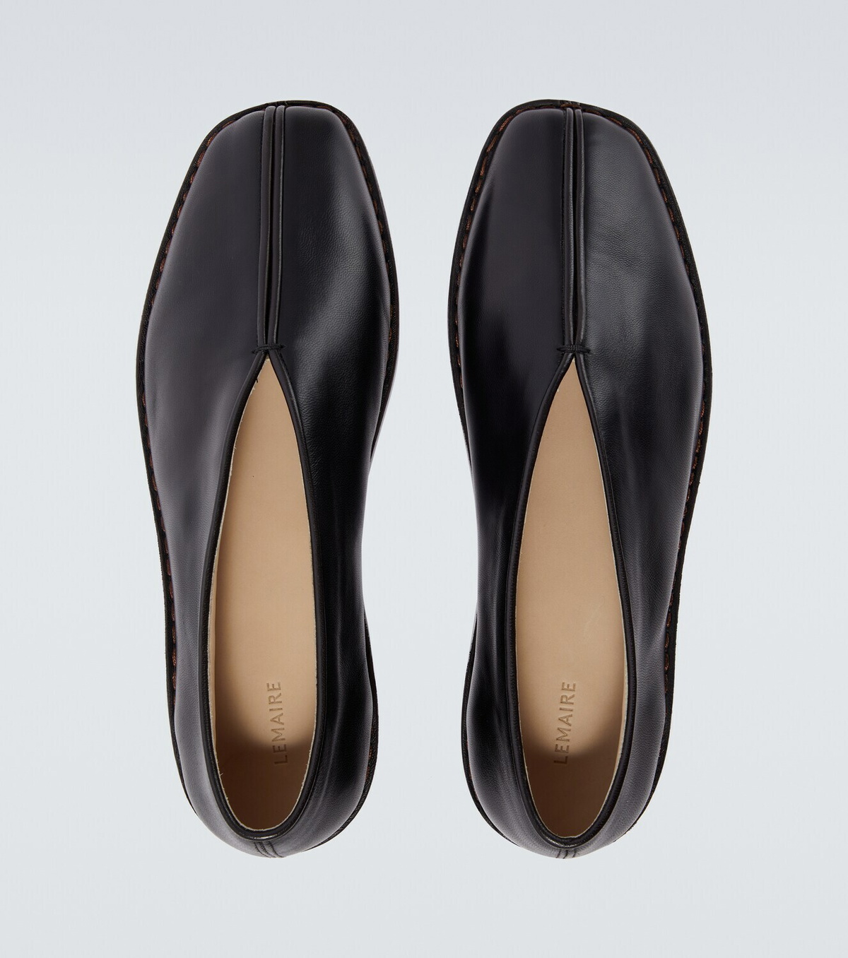 Lemaire Leather slip-on shoes