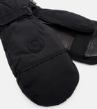 Yves Salomon Leather-trimmed mittens