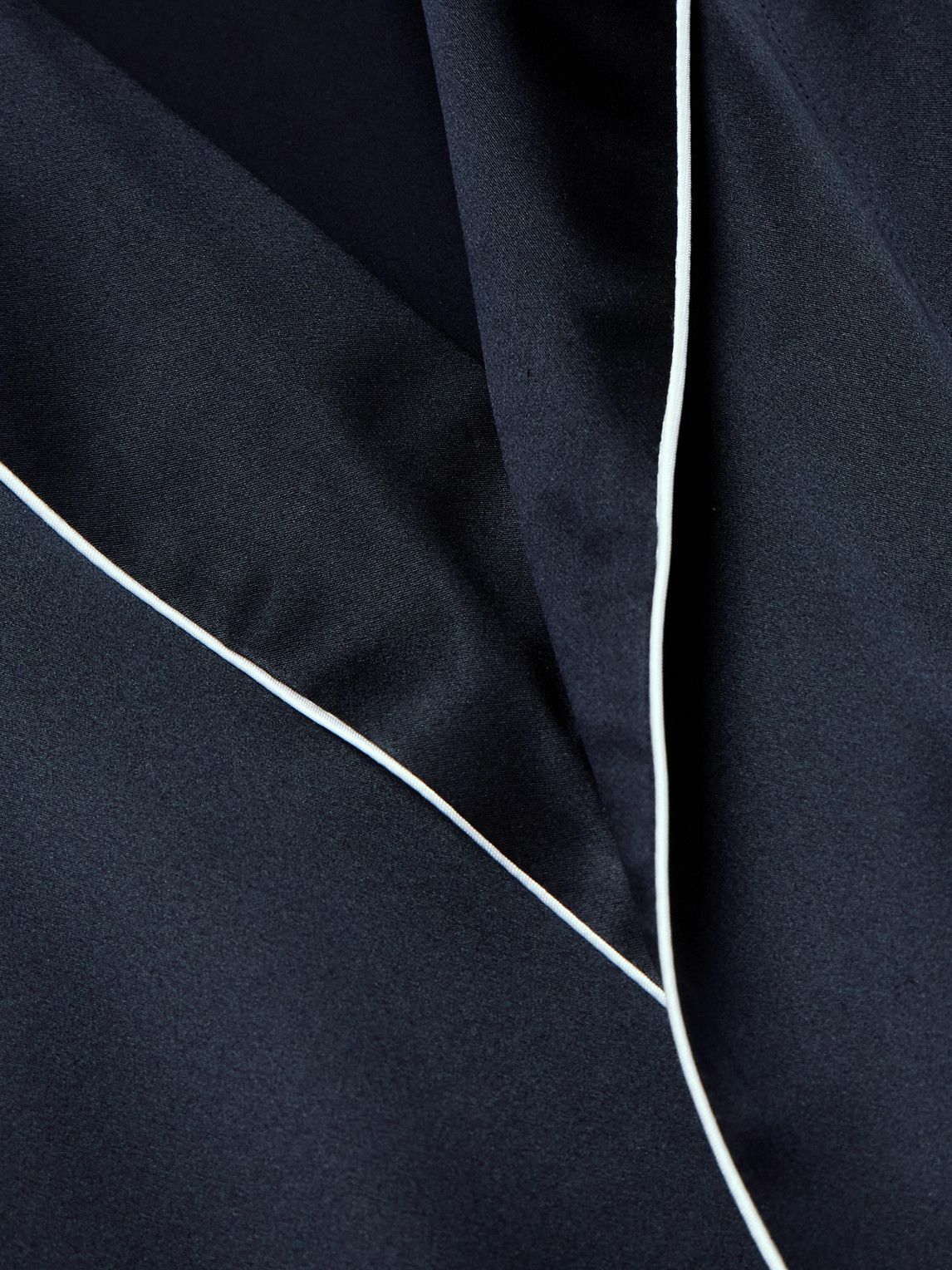 ZIMMERLI - Belted Silk-Satin Robe - Blue