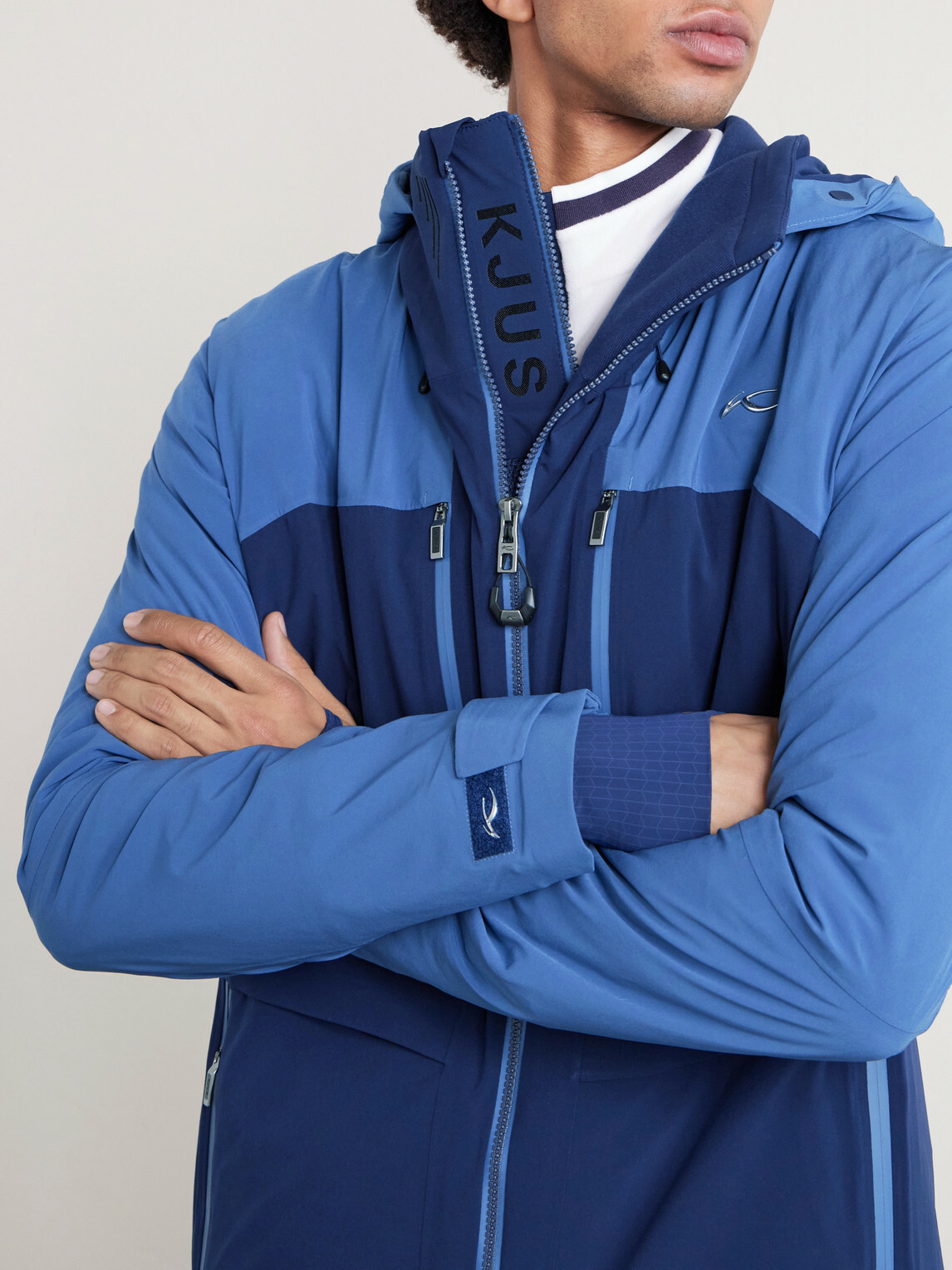 Kjus - Lasse Airflow Padded Down Hooded Ski Jacket - Blue