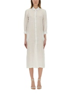 120% Lino Linen Shirt Dress