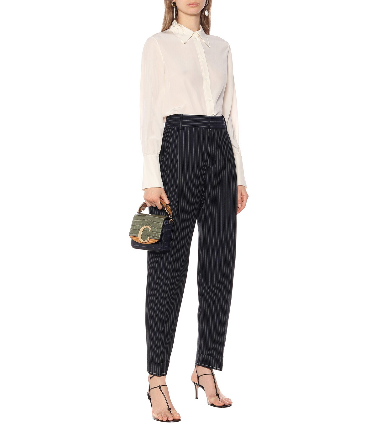 パンツ SEE BY CHLOE ARCHIVE VIRGIN WOOL SLACKS Chloe - Striped virgin wool pants Chloe