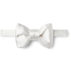 TOM FORD - Pre-Tied Silk-Satin Bow Tie - Men - White