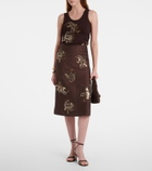 Xu Zhi Ribbed-knit sequined tank top