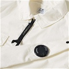 C.P. Company Undersixteen Men's Zip Overshirt in Gauze White