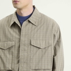 Unlikely Dry Goods Men's M-51 Shirt Jacket in Green Plaids