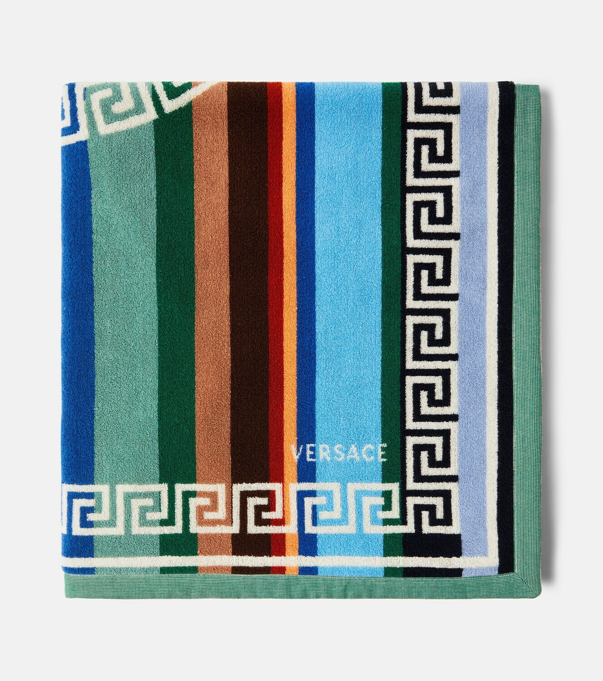 Versace Home Striped cotton terry towel