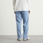 Adidas Men's Denim Firebird Track Pants in Light Blue