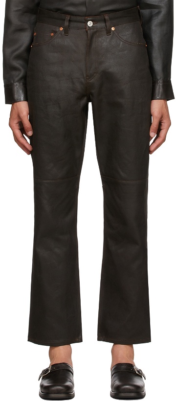 Photo: Our Legacy Formal Rider Cut Mud Dyed Trousers