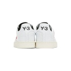 Y-3 White Logo Court Sneakers