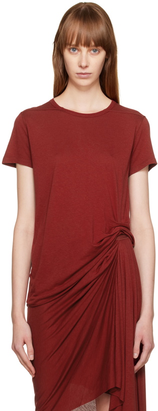 Photo: Rick Owens Lilies Red Gathered T-Shirt
