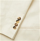 Brunello Cucinelli - Cream Unstructured Linen Suit Jacket - Cream