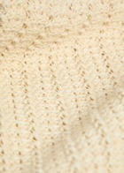 Emporio Armani Fringed Cotton-blend Crochet top Cream