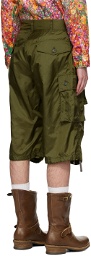 Engineered Garments Green Drawstring Cargo Shorts