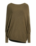 Manila Grace Womens Sweater Military in Green