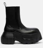 Rick Owens Beatle Mega Tractor leather Chelsea boots